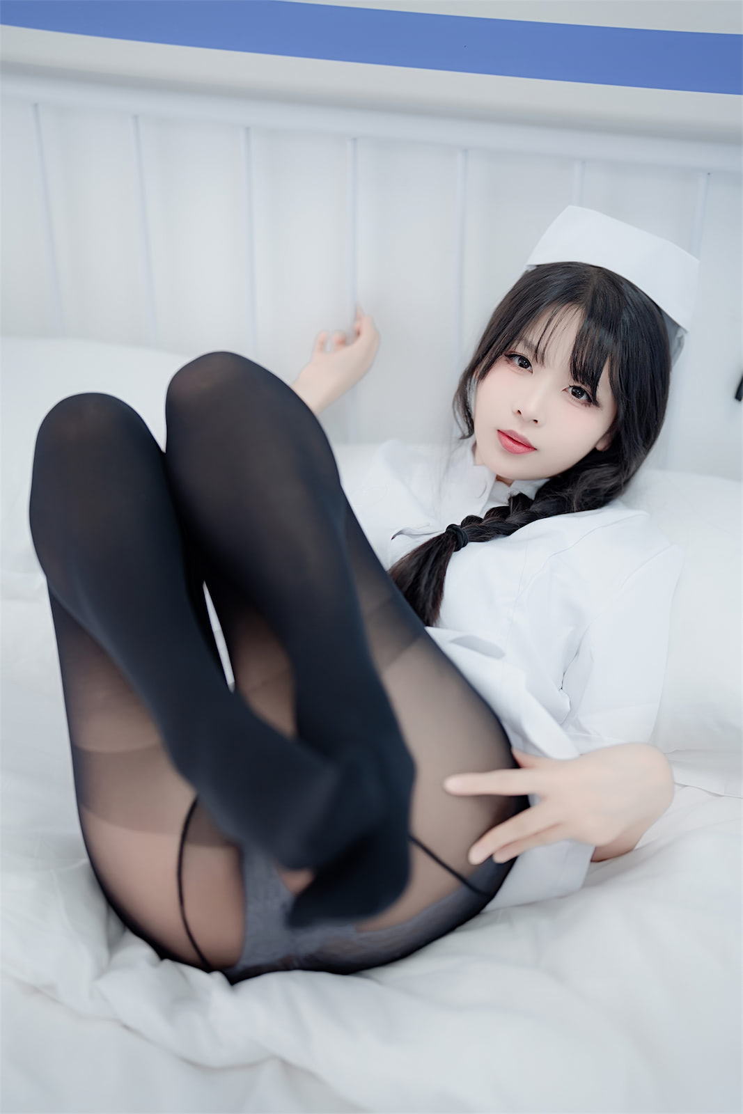 轩萧学姐 黑裤袜护士3